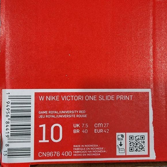 *SALE New Nike Victori One Red White Blue Slides - Picture 12 of 12